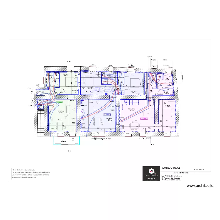 pessard rdc plomberie. Plan de 