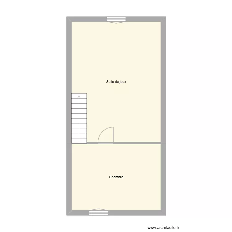 RIZARD ETAGE. Plan de 2 Pièces et 46 m² RIZARD ETAGE. Plan de 2 Pièces et 46 m²