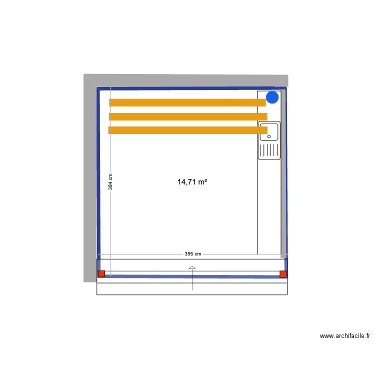 Paulo Renato . Plan de 1 pièce et 15 m2