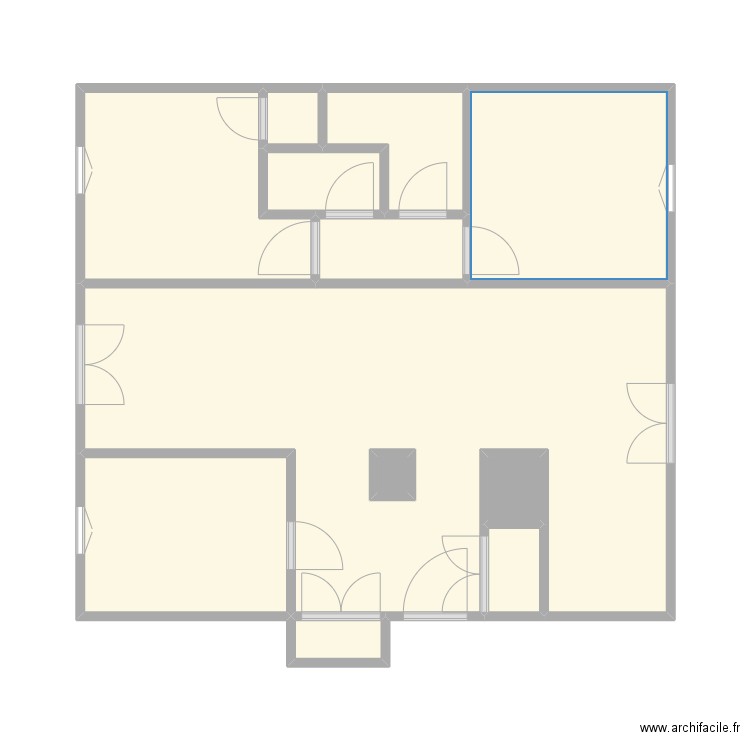 NIMES REX. Plan de 12 pièces et 46 m2