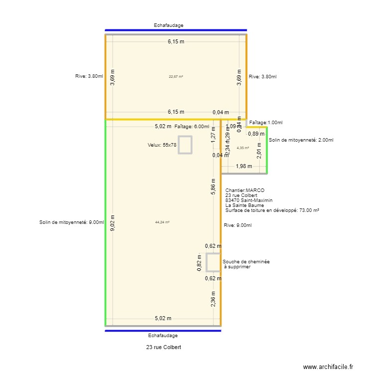 Plan MARCO. Plan de 0 pièce et 0 m2
