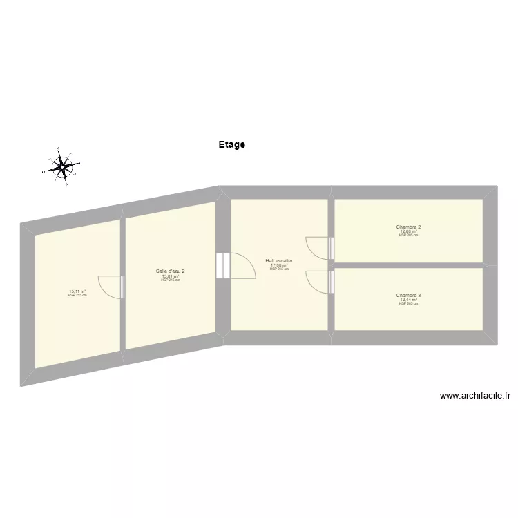 PERRIER - Etage. Plan de PERRIER - Etage. Plan de