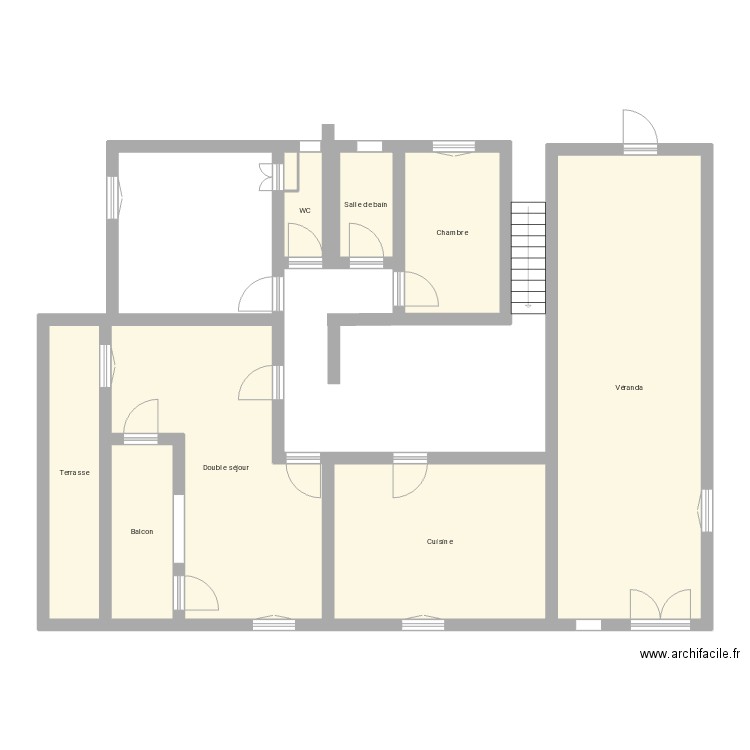 Allonzier . Plan de 10 pièces et 106 m2