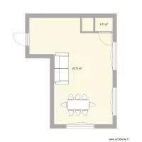 CUISINE/SALON/SALLE A MANGER Option 1