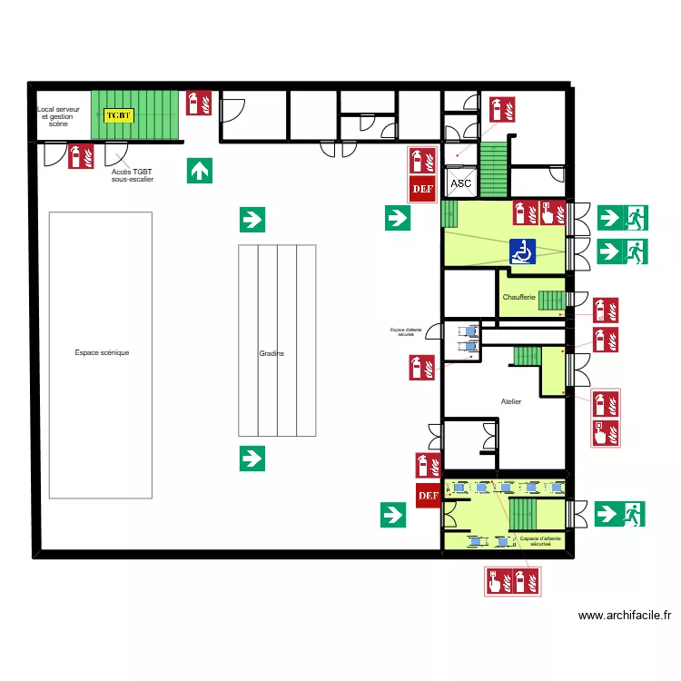 ZEF rdc face 4. Plan de 