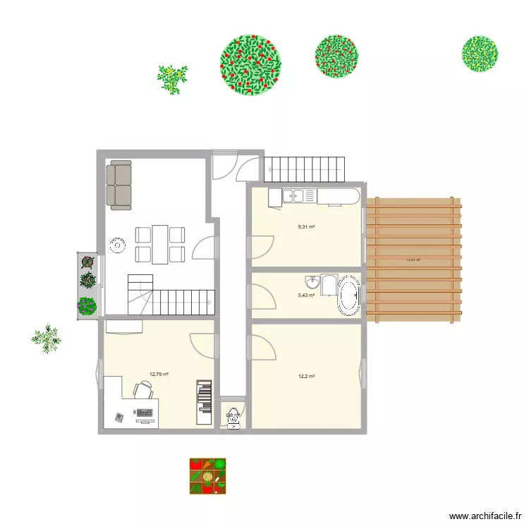 maisonv2. Plan de 5 et 41 m² maisonv2. Plan de 5 et 41 m²