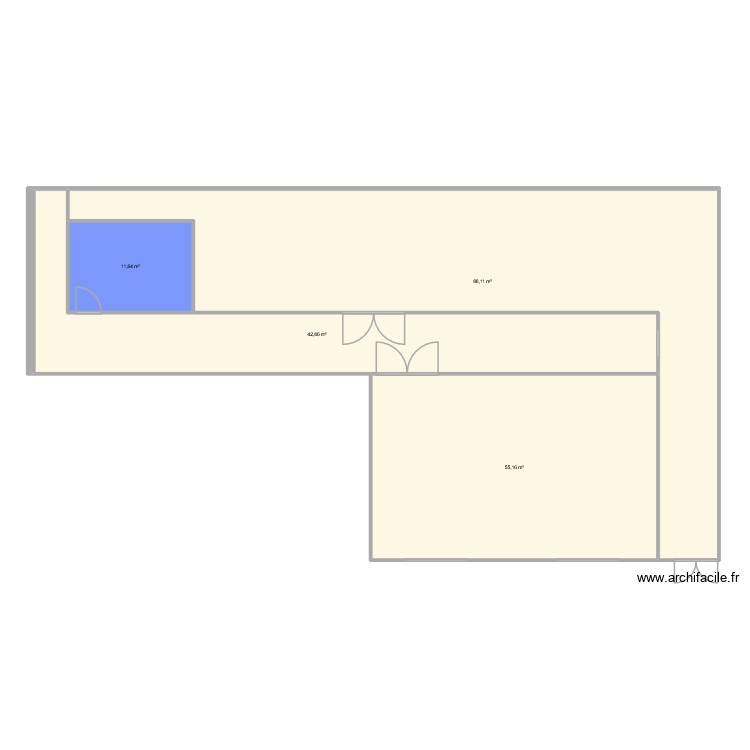 PROJET AGRANDISSEMENT 2026. Plan de 0 pièce et 0 m2