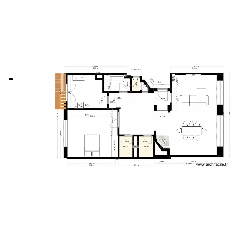 Bolly appartement. Plan de Bolly appartement. Plan de