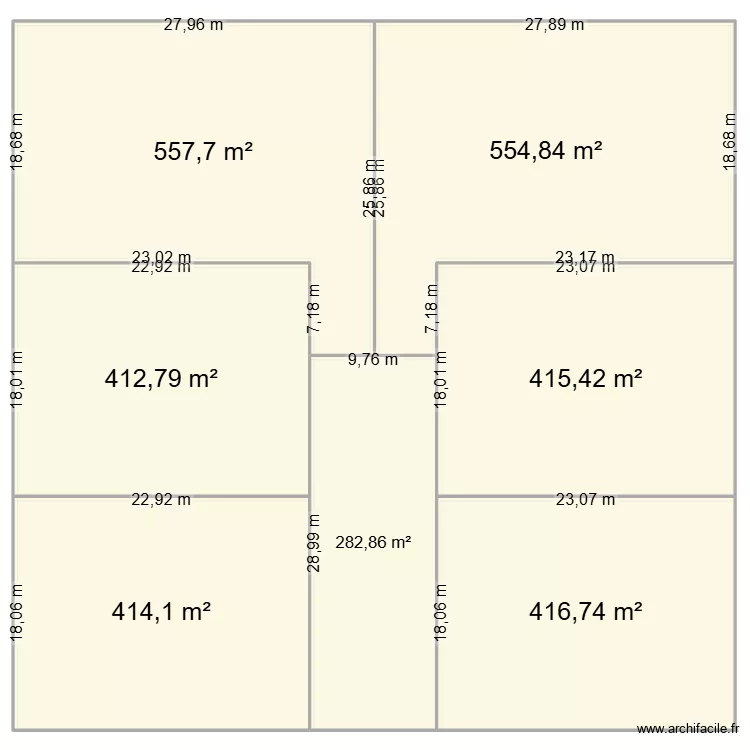 WINDFIELD. Plan de 7  et 3054 m²