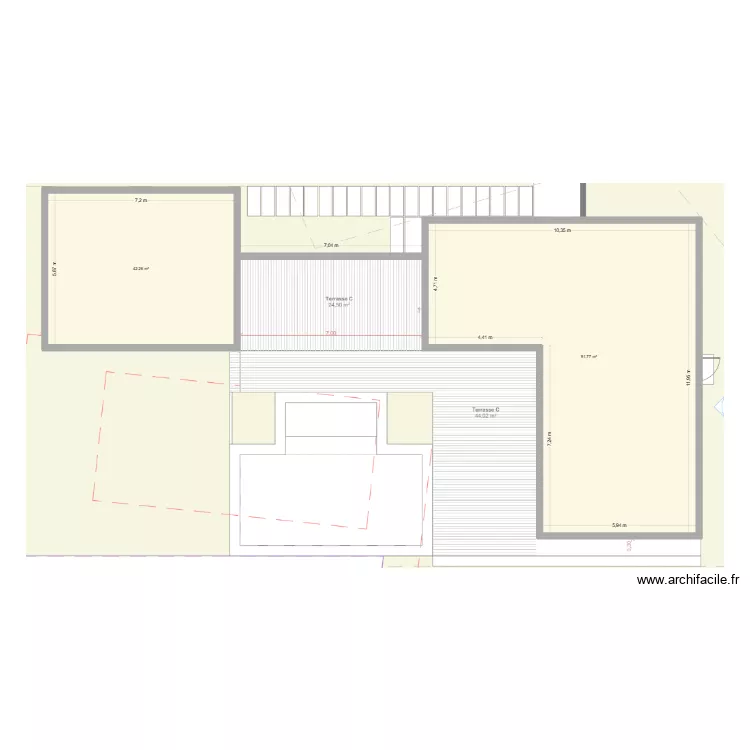 villa gounand. Plan de 2 Pièces et 134 m²