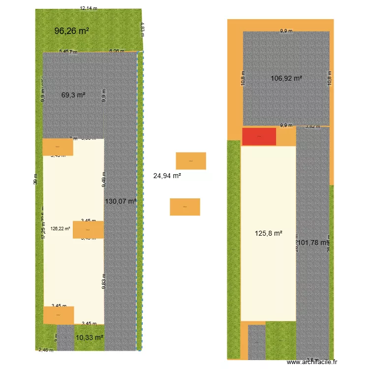 132 Jubinville. Plan de 