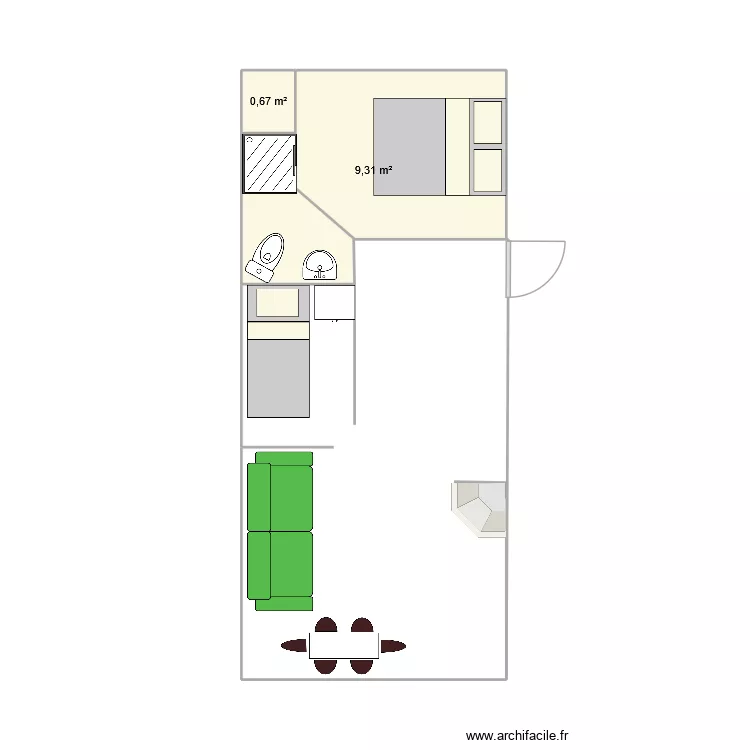 MOBIL HOME 3. Plan de 2 et 10 m² MOBIL HOME 3. Plan de 2 et 10 m²