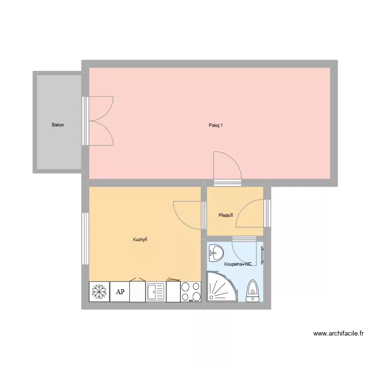 Klidná 782 byt 12 HA. Plan de 5 Pièces et 42 m² Klidná 782 byt 12 HA. Plan de 5 Pièces et 42 m²