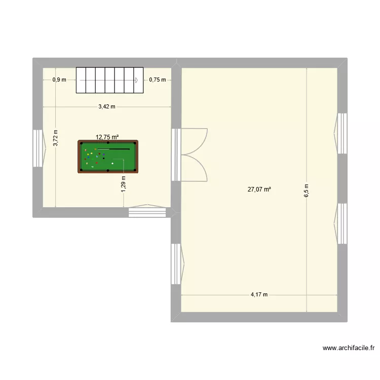RdC Base Peintre. Plan de 2 et 40 m² RdC Base Peintre. Plan de 2 et 40 m²