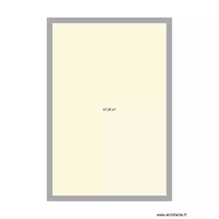 Paul. Plan de 1  et 47 m²
