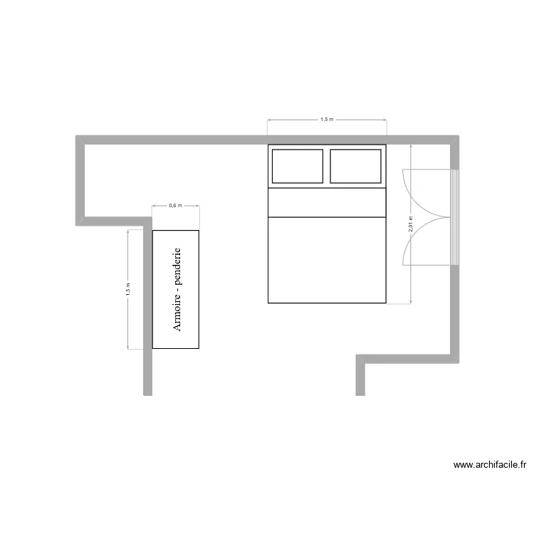 salle de bain D. Plan de 
