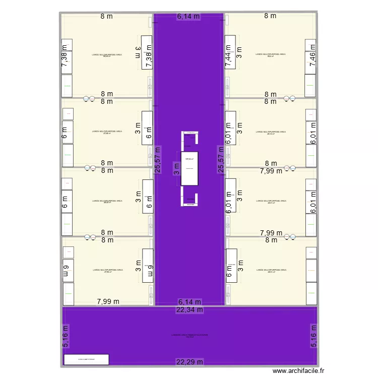 PLAN ATELIER 3 ETAGE 16.9. Plan de 10 Pièces et 679 m²