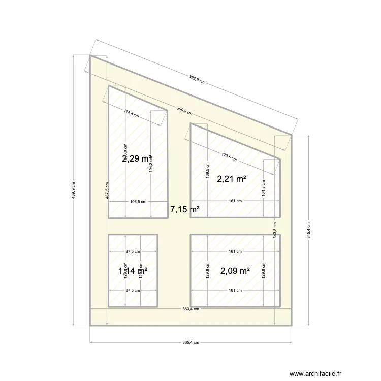 COTE MUR PIERRE . Plan de 