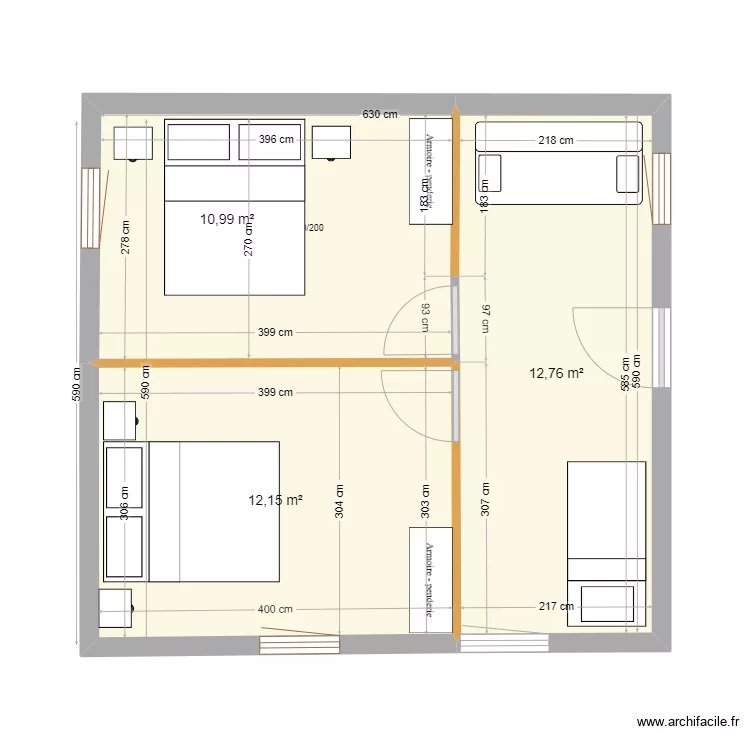 petite maison P-2024 A. Plan de 