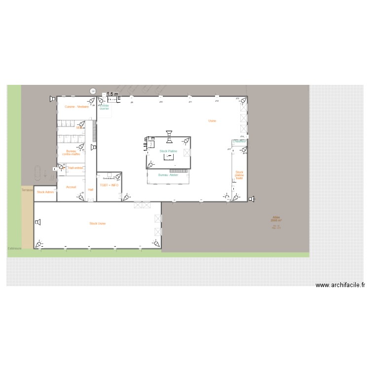 exa. Plan de 0 pièce et 0 m2