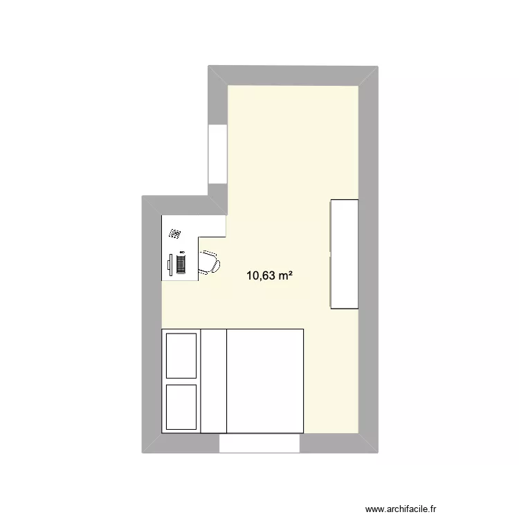 chambre 3. Plan de 