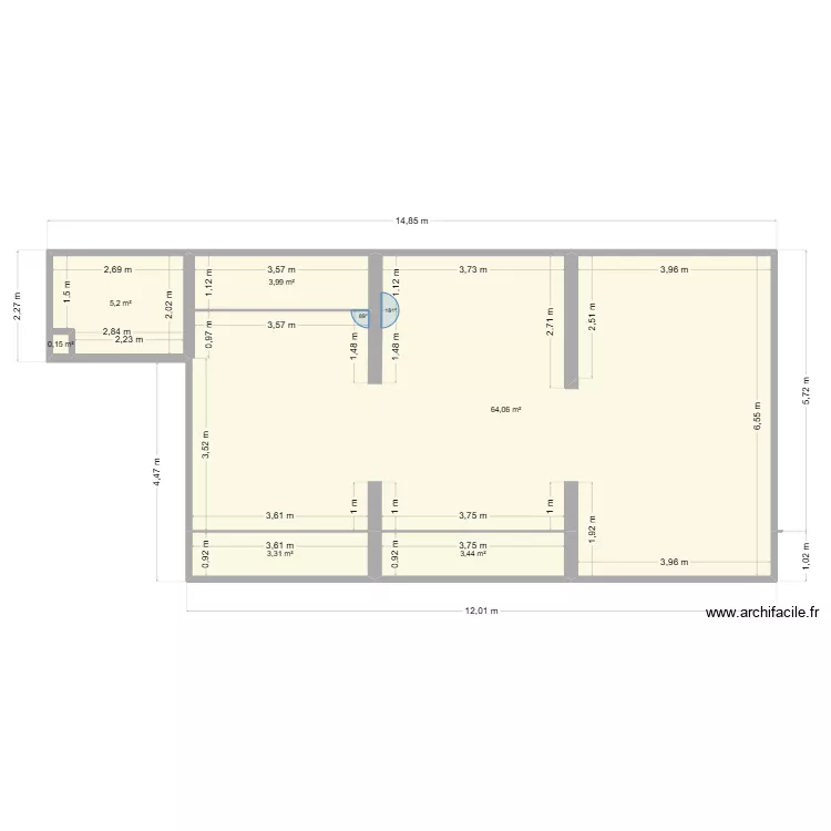 combles TER VVVv. Plan de 