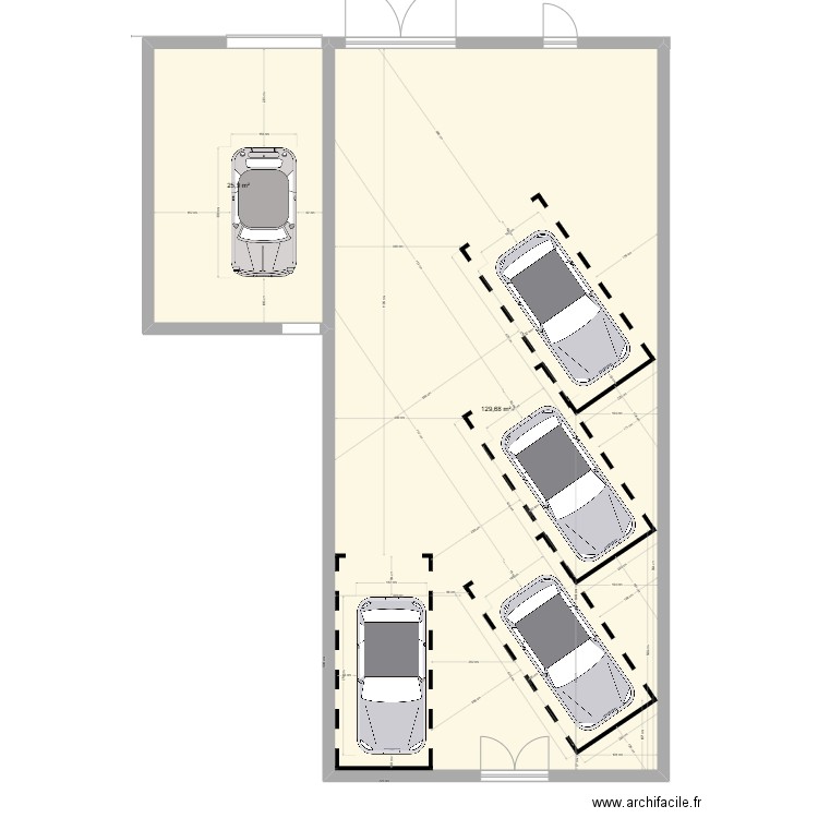 Garage Saint Hippolyte du fort. Plan de 2 pièces et 156 m2