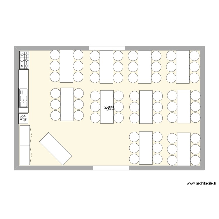 salle 1. Plan de 0 pièce et 0 m2