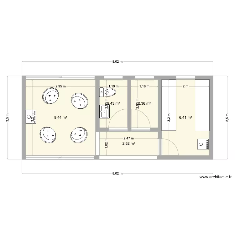 SaunaMeio. Plan de SaunaMeio. Plan de