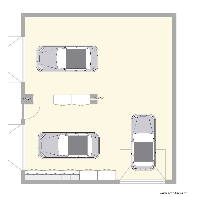 garage. Plan de 0 pièce et 0 m2