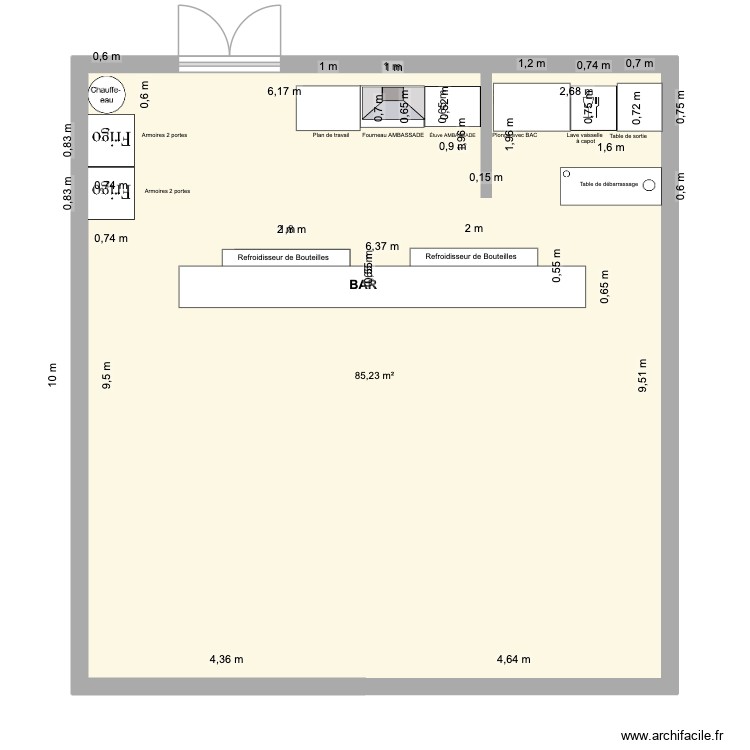 cuisine salle des fete. Plan de 0 pièce et 0 m2