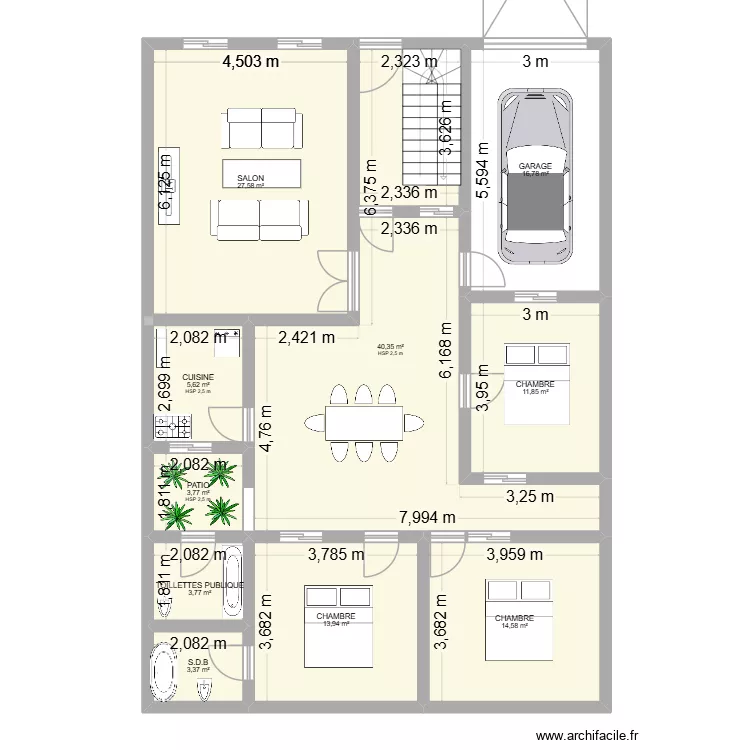 PLAN. Plan de 10 pièces et 142 m² PLAN. Plan de 10 pièces et 142 m²