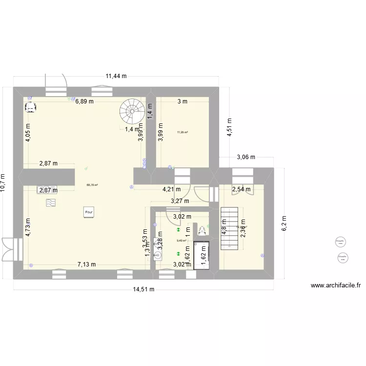 Plan maison 2026. Plan de 4 Pièces et 102 m² Plan maison 2026. Plan de 4 Pièces et 102 m²