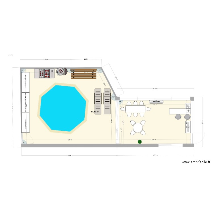 plan terrasse. Plan de 0 pièce et 0 m2