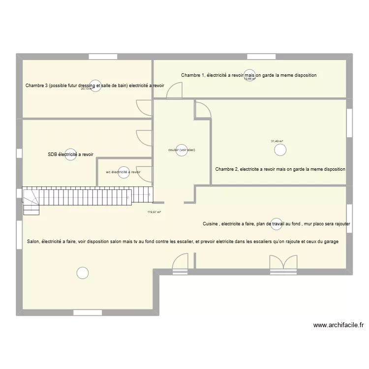 plan 2. Plan de 4 et 191 m² plan 2. Plan de 4 et 191 m²