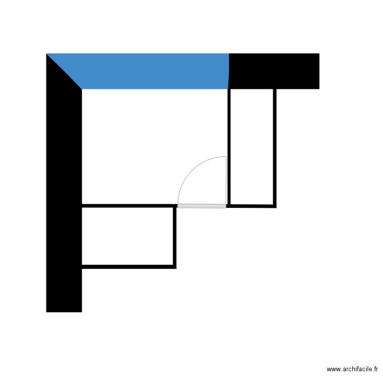 riou paul. Plan de 2 pièces et 7 m2