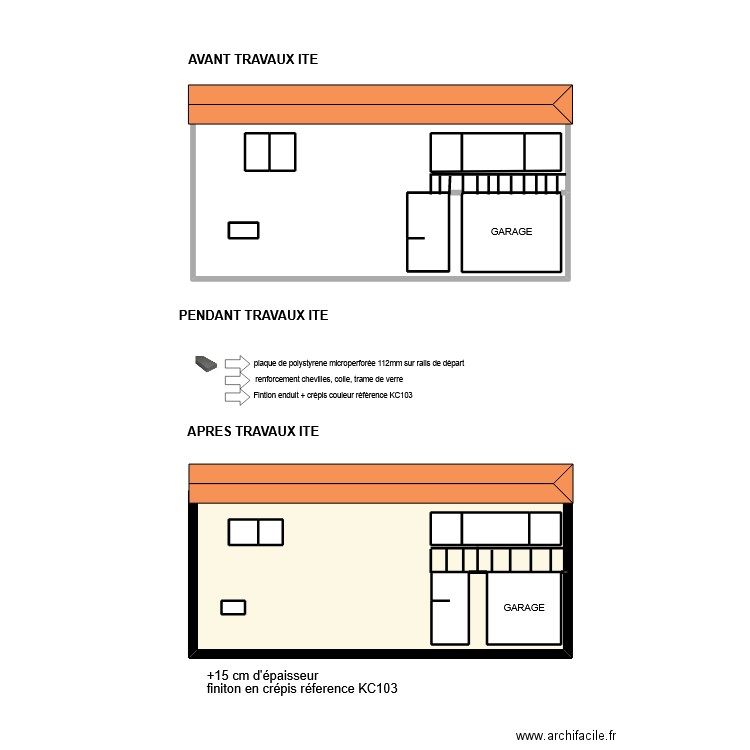 LEBRIGUI. Plan de 16 pièces et 44 m2