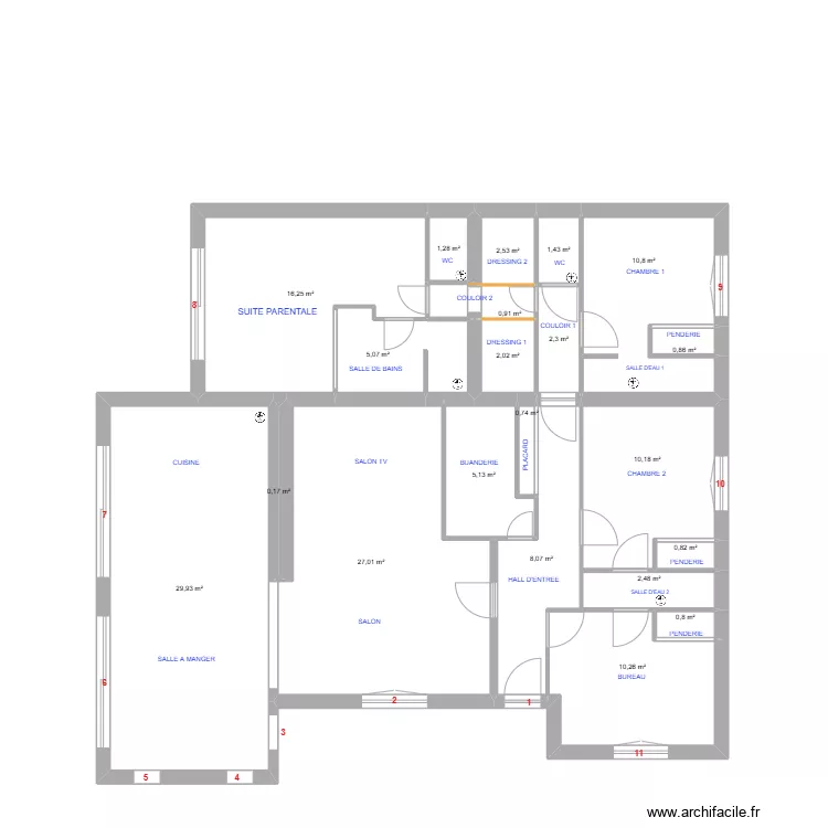 MENUISERIES EXTERIEURES. Plan de 
