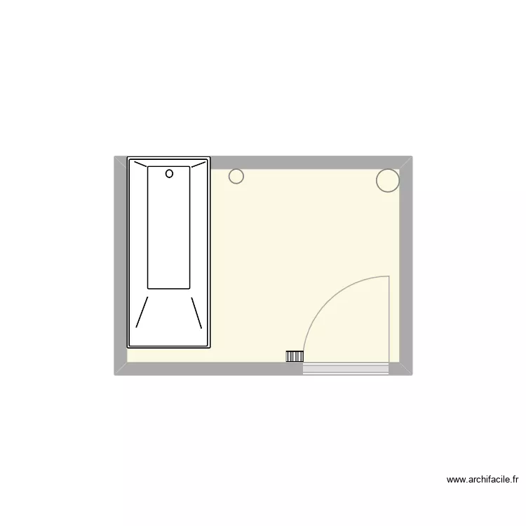 SDB Liberté. Plan de 1 et 4 m² SDB Liberté. Plan de 1 et 4 m²