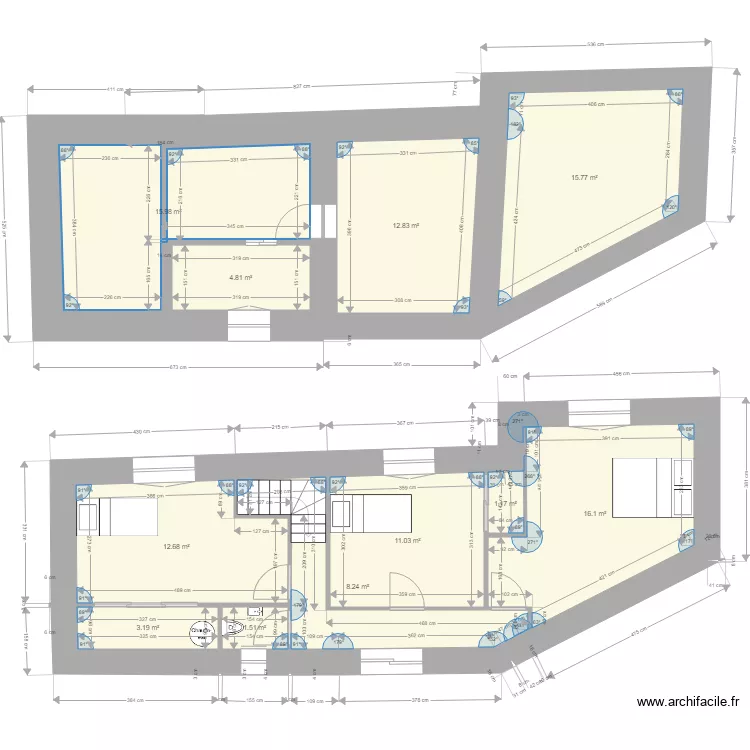 Maison pour S 2. Plan de 