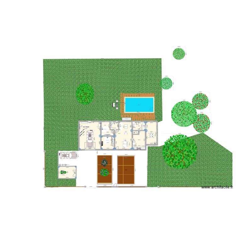 MONT BERGERE 1. Plan de 9 pièces et 250 m2