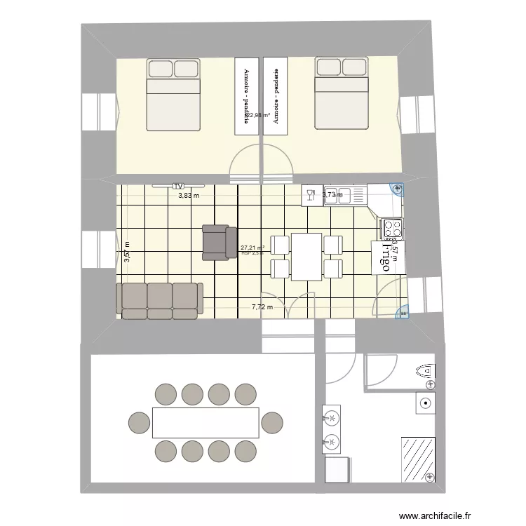maison les roches taille réel. Plan de 5 Pièces et 118 m² maison les roches taille réel. Plan de 5 Pièces et 118 m²