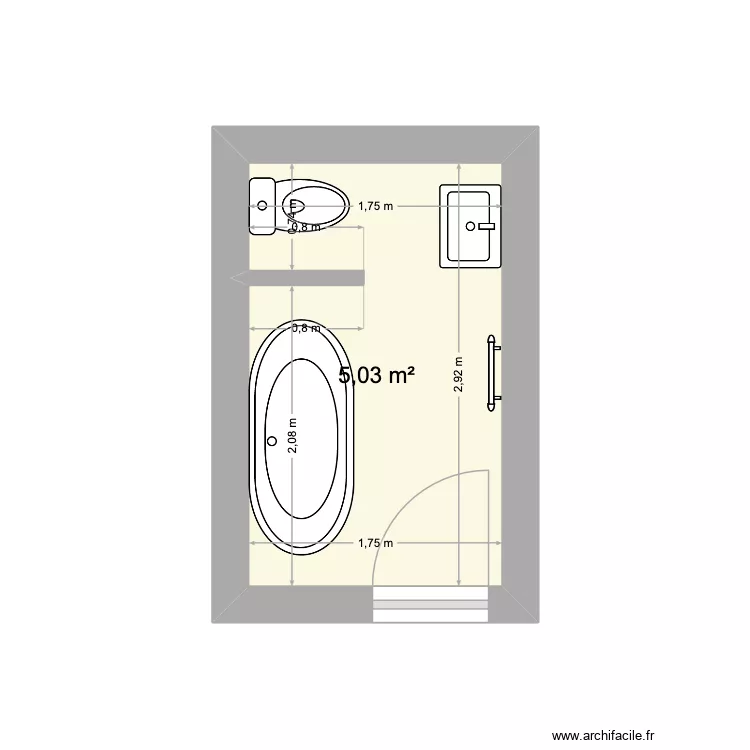 LGP - SDB Etage. Plan de 