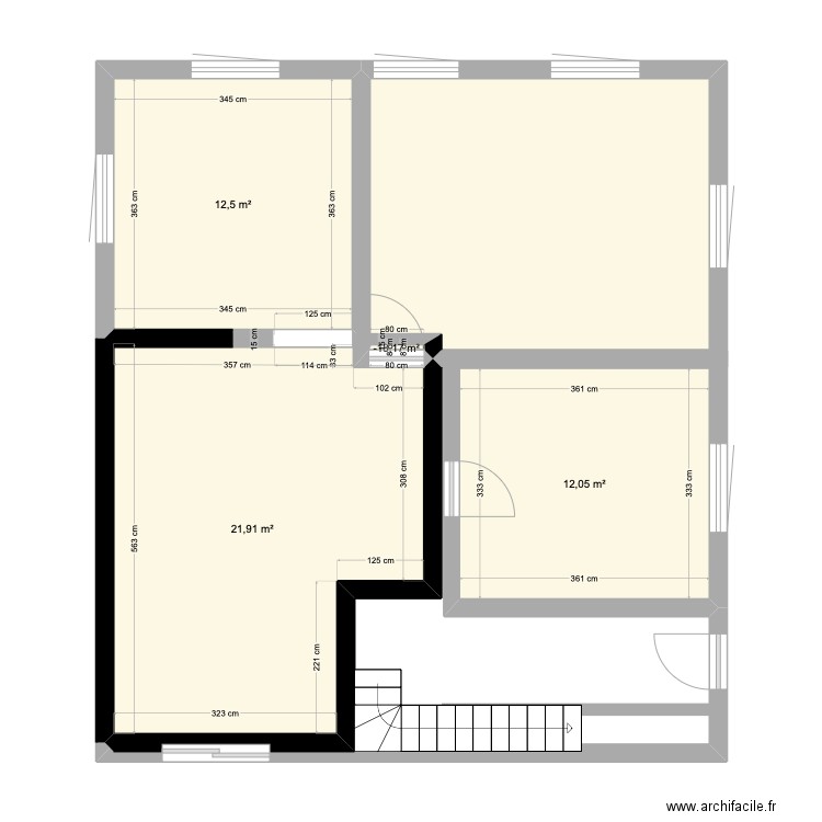 Rdc projet 1. Plan de 0 pièce et 0 m2