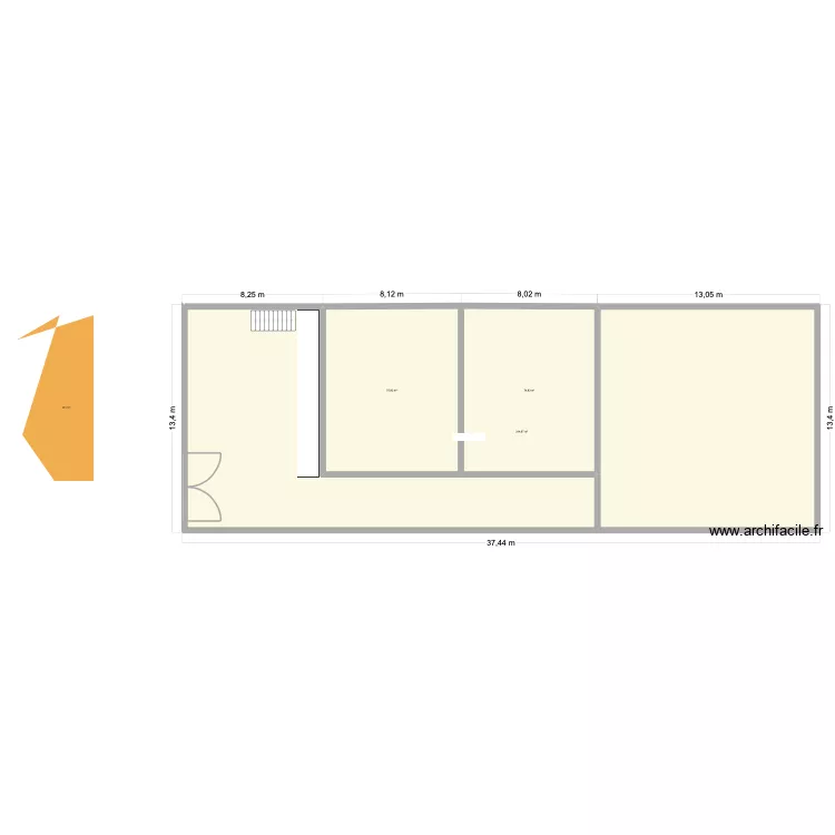 GRANGE RBNB 2. Plan de 3  et 465 m²