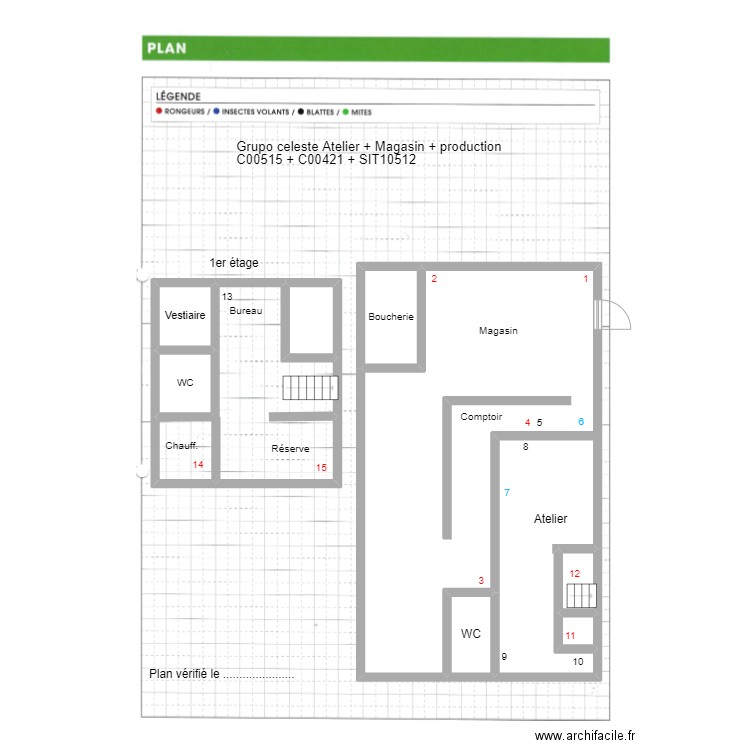 Grupo celeste production atelier magasin. Plan de 0 pièce et 0 m2