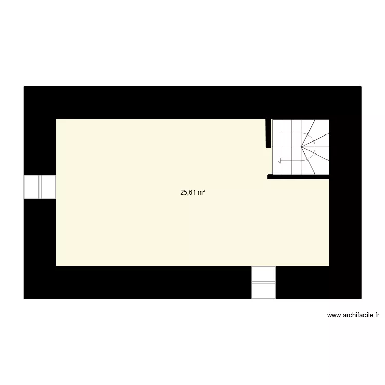 patricia 3. Plan de 1  et 26 m²