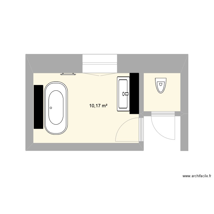 salle de bains R+1 baignoire. Plan de 0 pièce et 0 m2