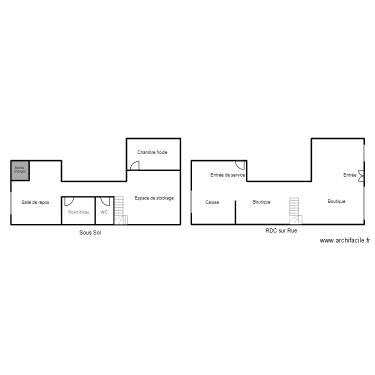 Plan MERSIEE. Plan de 5 pièces et 181 m2