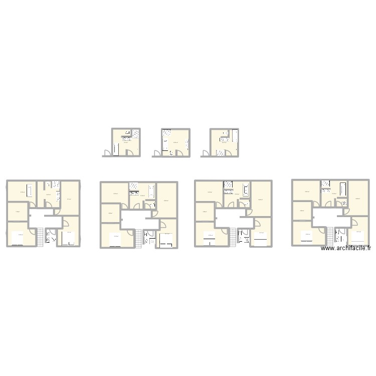 salle de bain. Plan de 27 pièces et 322 m2